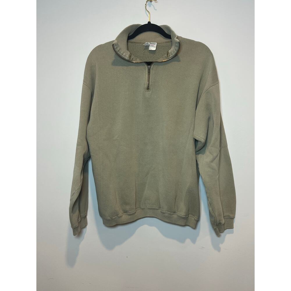 Vintage 90s Artisans 100% Cotton Made In The USA‎ Mens Size L Olive Green